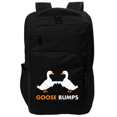 Goose Bumps Goosebumps Funny Geese Fist Bump Pun Impact Tech Backpack