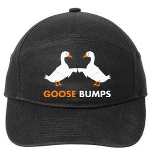 Goose Bumps Goosebumps Funny Geese Fist Bump Pun 7-Panel Snapback Hat