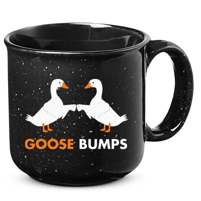 Goose Bumps Goosebumps Funny Geese Fist Bump Pun 15oz Campfire Ceramic Mug