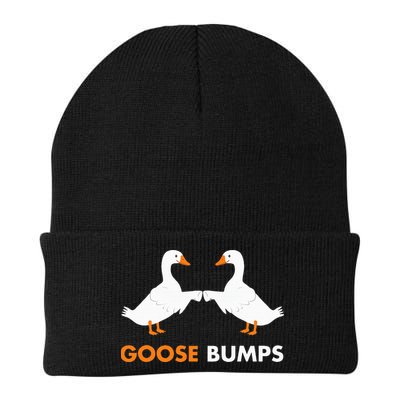Goose Bumps Goosebumps Funny Geese Fist Bump Pun Beanie