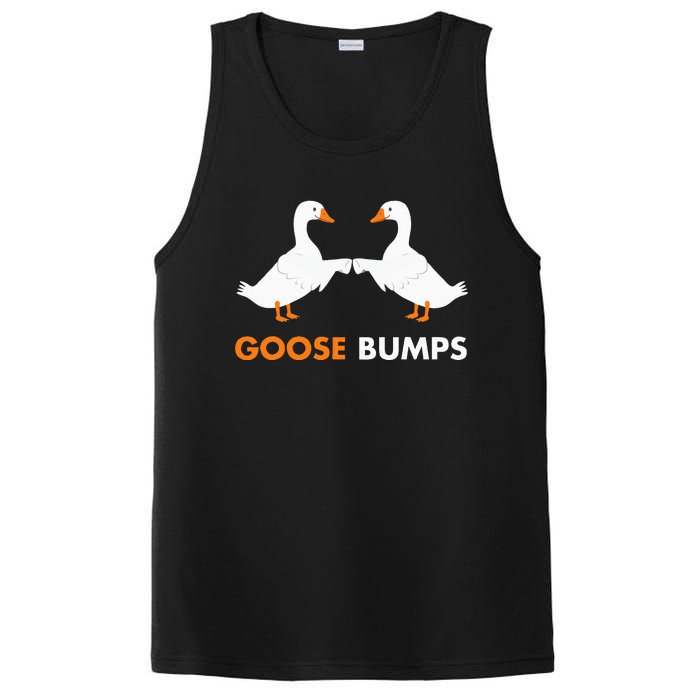 Goose Bumps Goosebumps Funny Geese Fist Bump Pun PosiCharge Competitor Tank