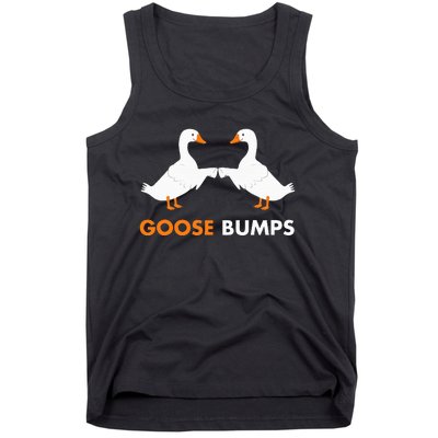 Goose Bumps Goosebumps Funny Geese Fist Bump Pun Tank Top