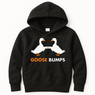 Goose Bumps Goosebumps Funny Geese Fist Bump Pun Kids Hoodie
