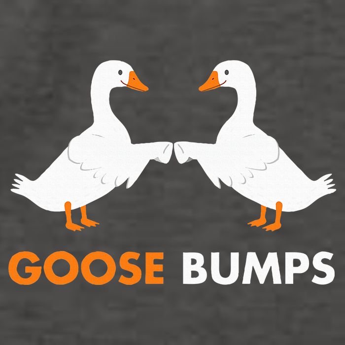 Goose Bumps Goosebumps Funny Geese Fist Bump Pun Vector Backpack
