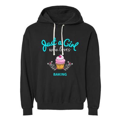 Girl Baking Garment-Dyed Fleece Hoodie