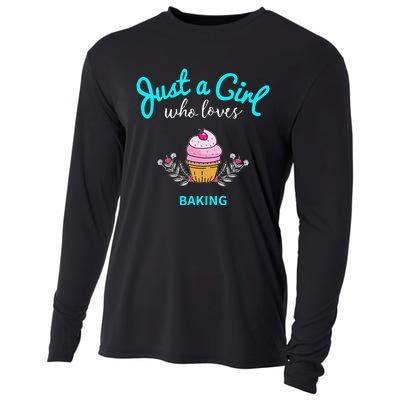 Girl Baking Cooling Performance Long Sleeve Crew