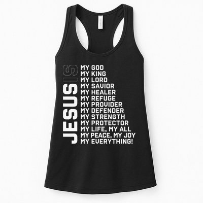 God Believer Gift Jesus Christian Lord Jesus Definition Womens Tank Top
