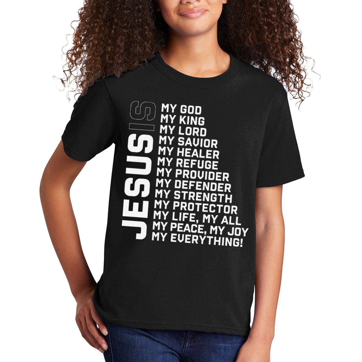 God Believer Gift Jesus Christian Lord Jesus Definition Kids T-Shirt