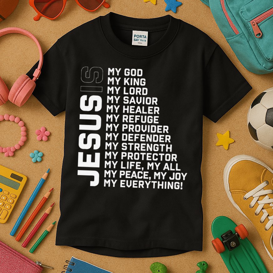 God Believer Gift Jesus Christian Lord Jesus Definition Kids T-Shirt