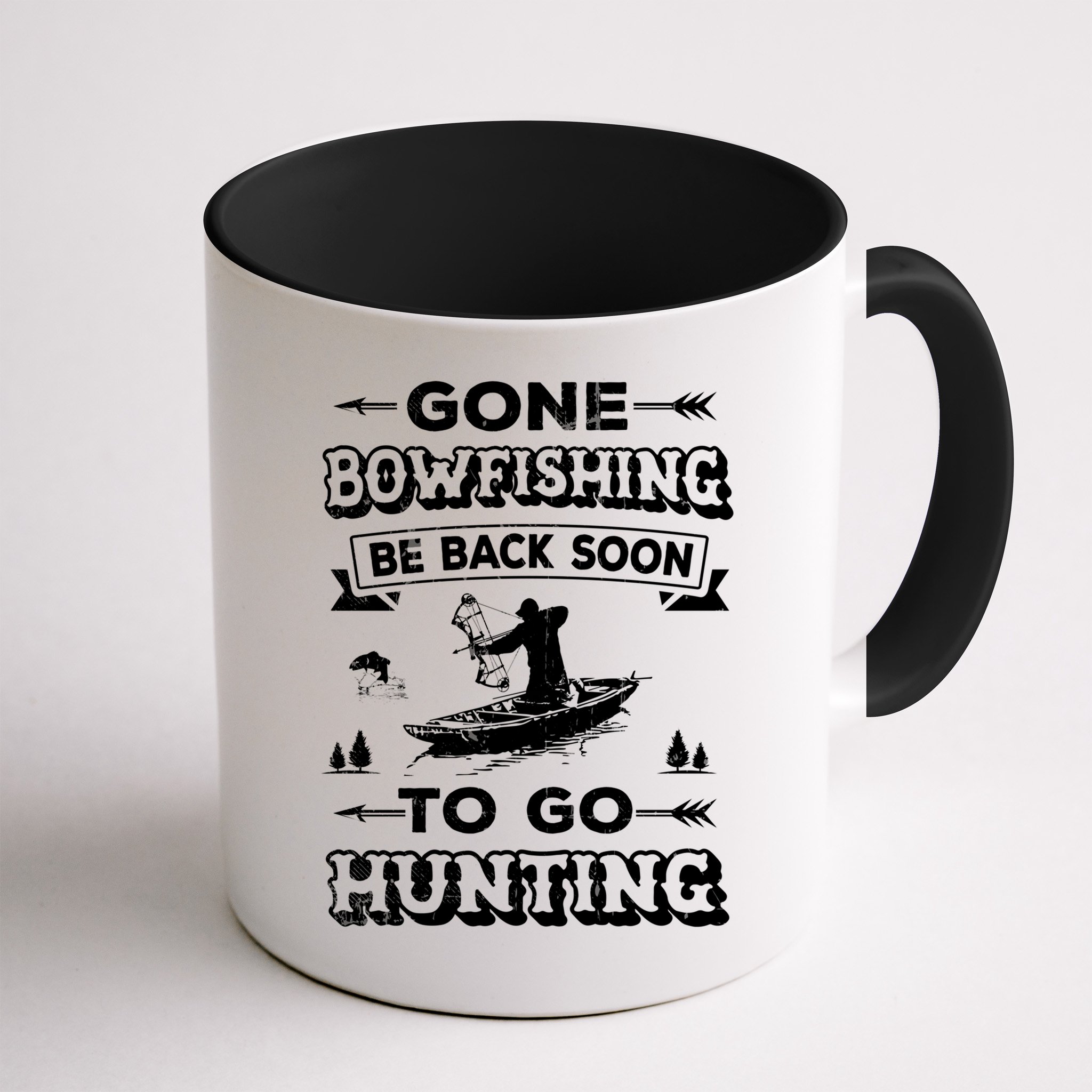 Gone Bowfishing Gift Bowfisher Hunting Tee Hunter Gift Mug