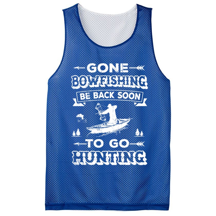 Gone Bowfishing Gift Bowfisher Hunting Tee Hunter Gift Mesh Reversible Basketball Jersey Tank