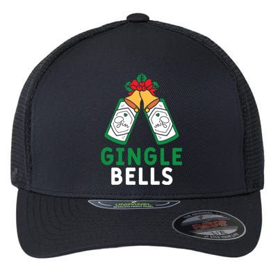 Gingle Bells Gin Funny Xmas Gin Er Christmas Ing Gift Flexfit Unipanel Trucker Cap