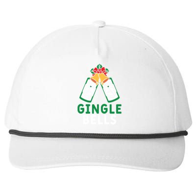 Gingle Bells Gin Funny Xmas Gin Er Christmas Ing Gift Snapback Five-Panel Rope Hat