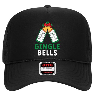 Gingle Bells Gin Funny Xmas Gin Er Christmas Ing Gift Trucker Hat