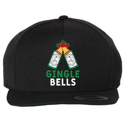 Gingle Bells Gin Funny Xmas Gin Er Christmas Ing Gift Wool Snapback Cap