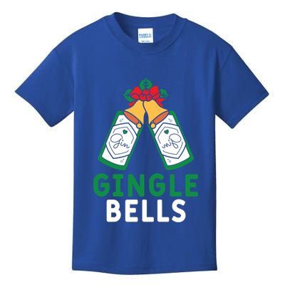 Gingle Bells Gin Funny Xmas Gin Er Christmas Ing Gift Kids T-Shirt