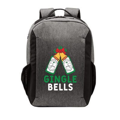 Gingle Bells Gin Funny Xmas Gin Er Christmas Ing Gift Vector Backpack
