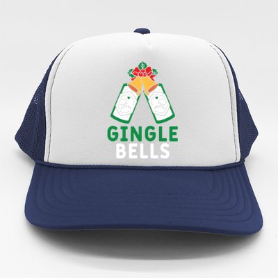 Gingle Bells Gin Funny Xmas Gin Er Christmas Ing Gift Trucker Hat