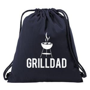 Grilldad Barbecue Grill Daddy Master Bbq Smoker Chef Dad Funny Gift Drawstring Bag