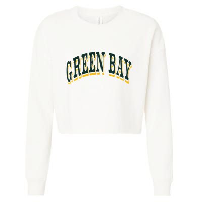 Green Bay Cropped Pullover Crew