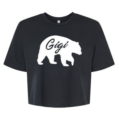 Gigi Bear Bella+Canvas Jersey Crop Tee