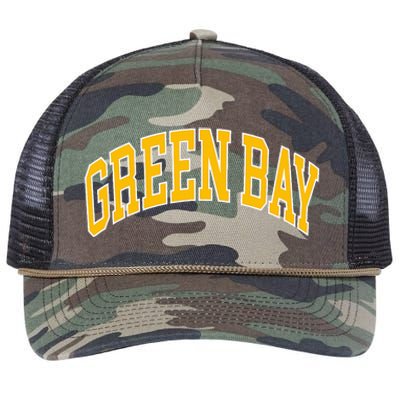 Green Bay Retro Rope Trucker Hat Cap