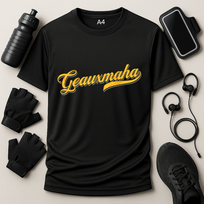 Geauxmaha Baseball Cooling Performance Crew T-Shirt