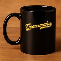 Geauxmaha Baseball 11oz C Handle Ceramic Mug