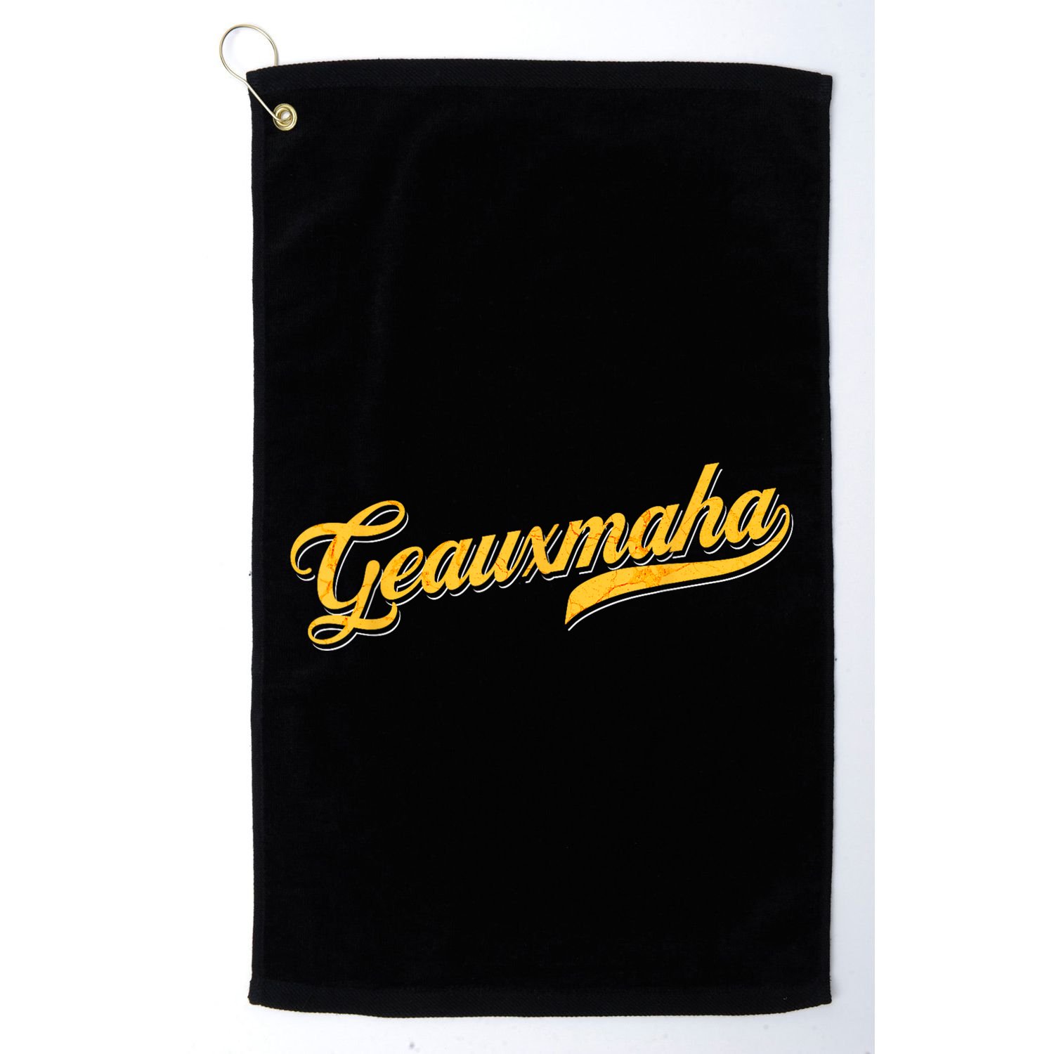 Geauxmaha Baseball Golf Towel