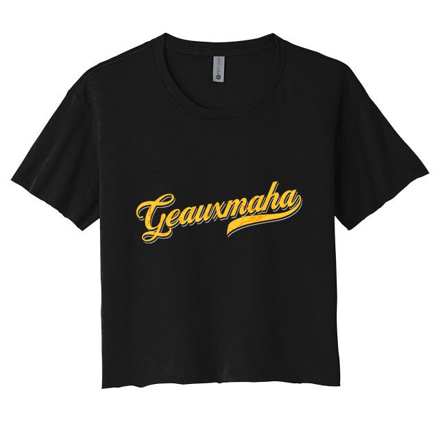 Geauxmaha Baseball Crop Top