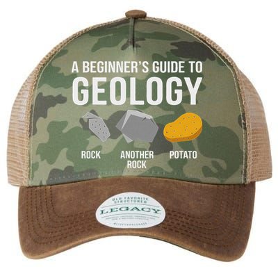 Geology BeginnerS Guide Funny Potato Rock Collector Legacy Tie Dye Trucker Hat