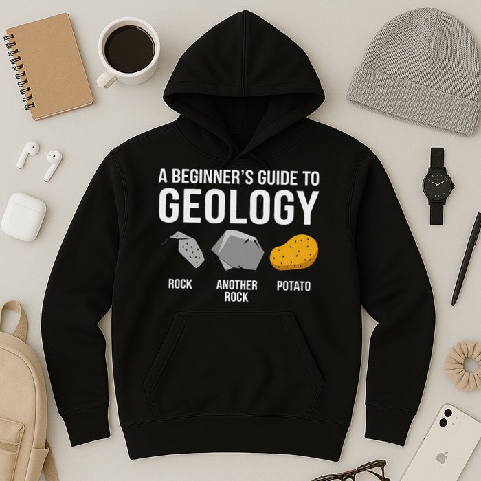 Geology BeginnerS Guide Funny Potato Rock Collector Hoodie