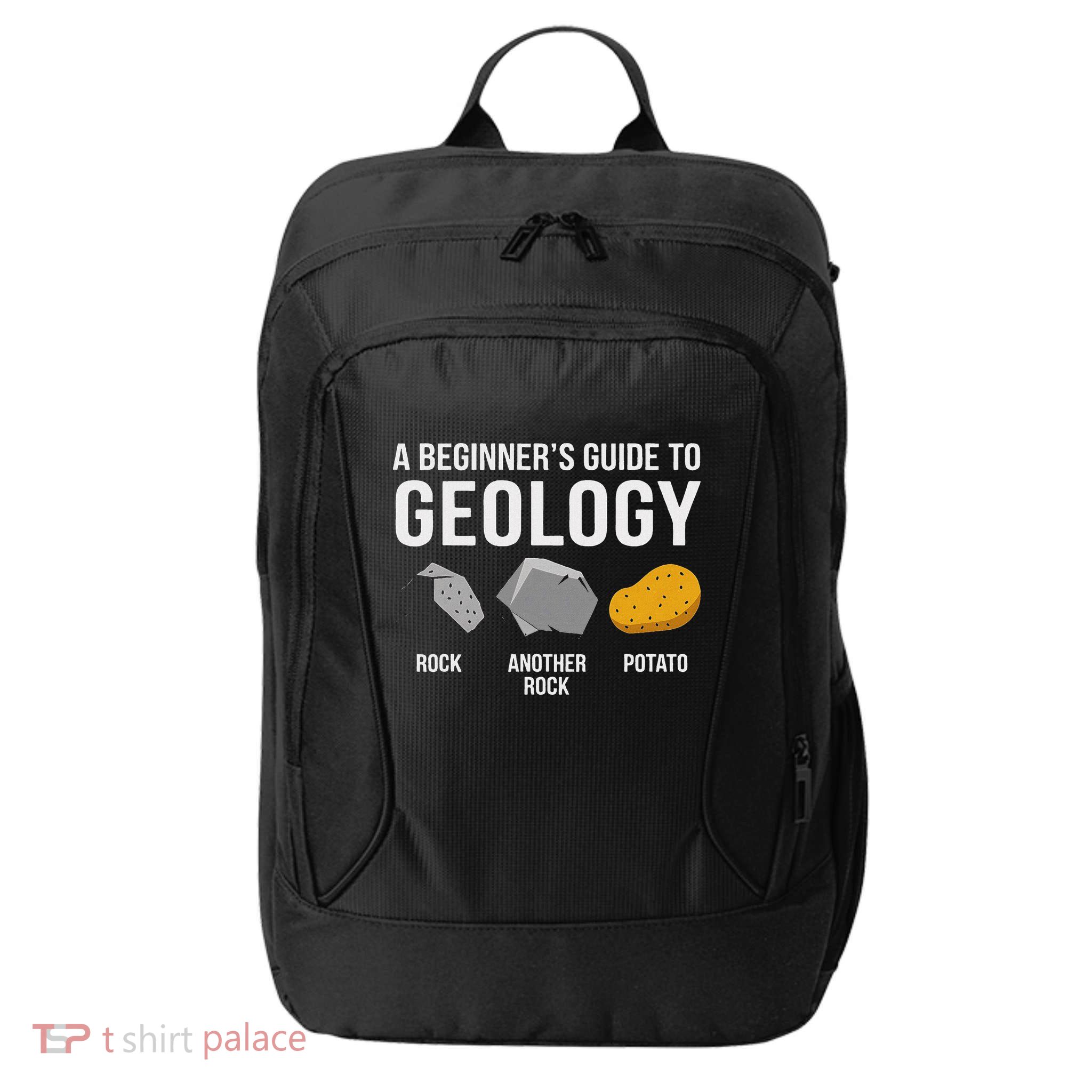 Geology BeginnerS Guide Funny Potato Rock Collector City Backpack