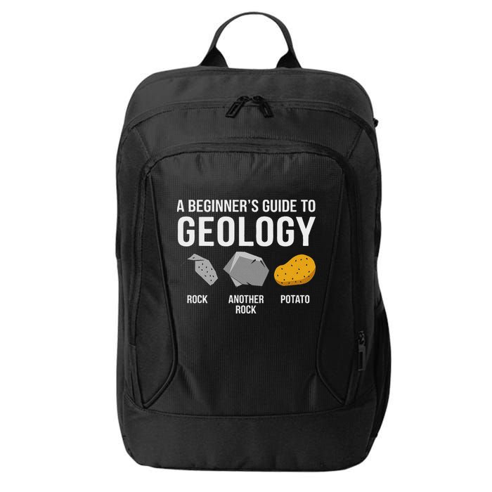 Geology BeginnerS Guide Funny Potato Rock Collector City Backpack