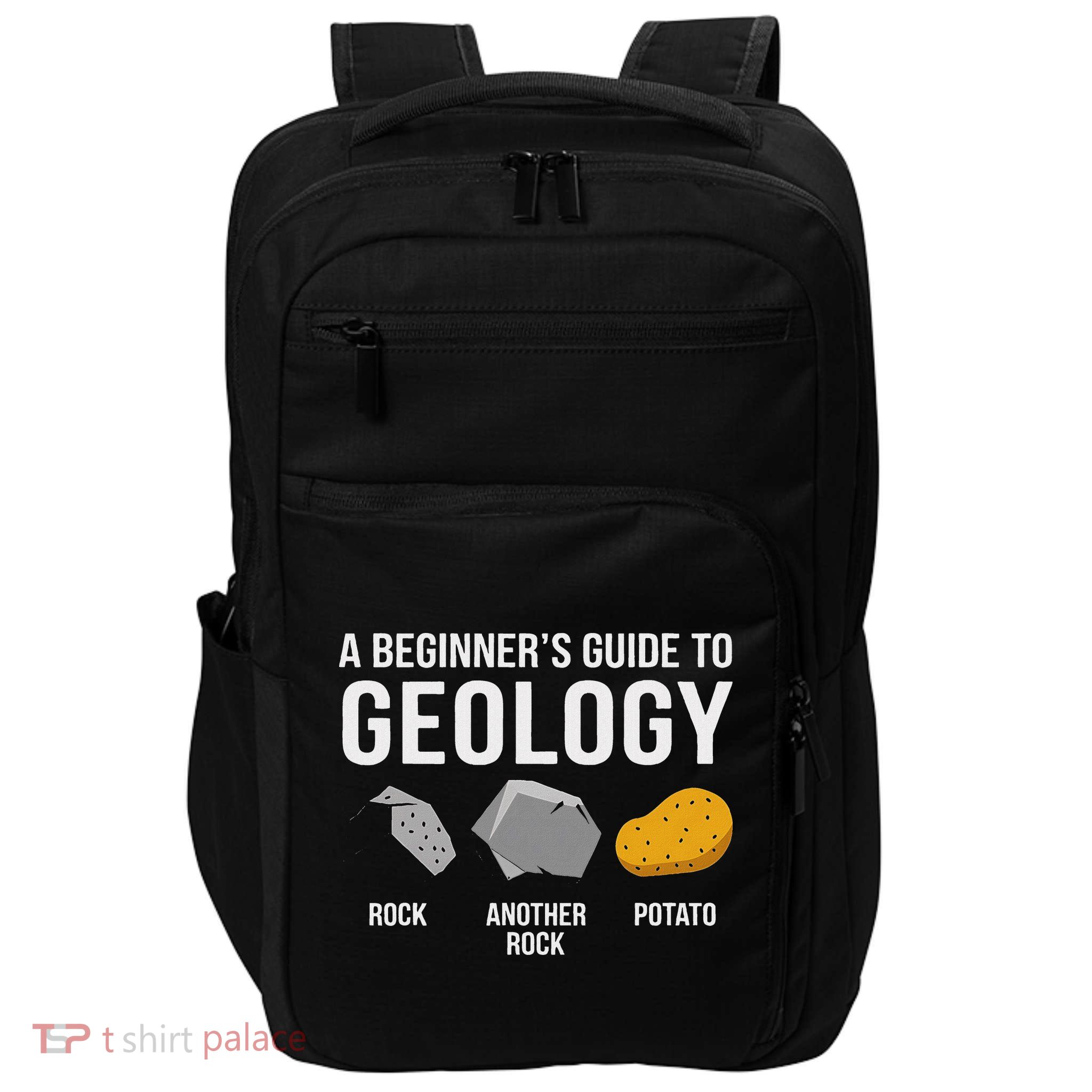 Geology BeginnerS Guide Funny Potato Rock Collector Impact Tech Backpack