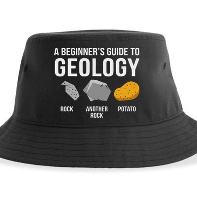 Geology BeginnerS Guide Funny Potato Rock Collector Sustainable Bucket Hat