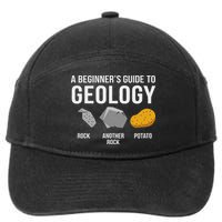 Geology BeginnerS Guide Funny Potato Rock Collector 7-Panel Snapback Hat