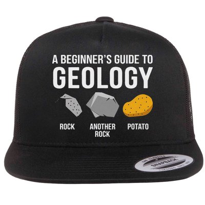 Geology BeginnerS Guide Funny Potato Rock Collector Flatbill Hat