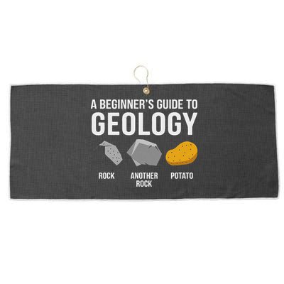 Geology BeginnerS Guide Funny Potato Rock Collector Large Microfiber Waffle Golf Towel