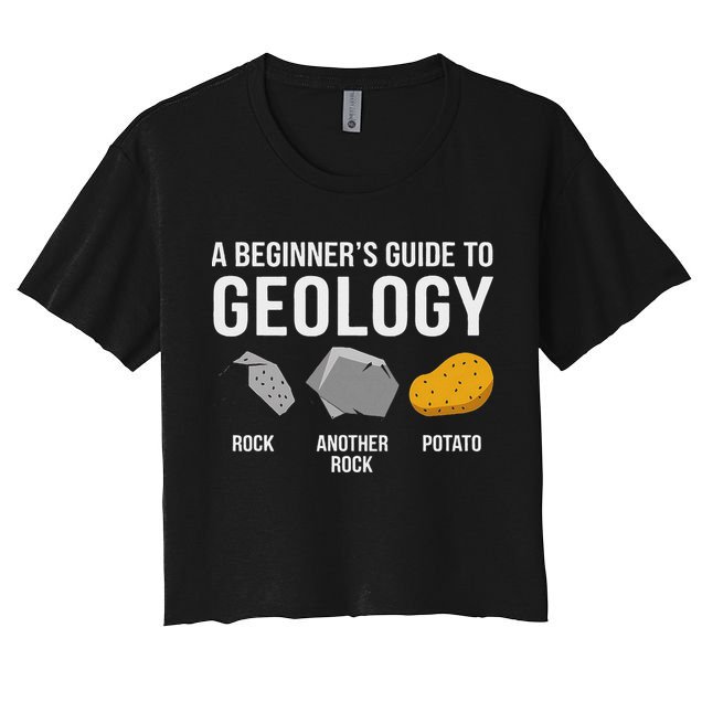 Geology BeginnerS Guide Funny Potato Rock Collector Crop Top