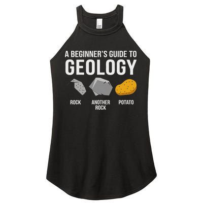 Geology BeginnerS Guide Funny Potato Rock Collector Women's Perfect Tri Rocker Tank