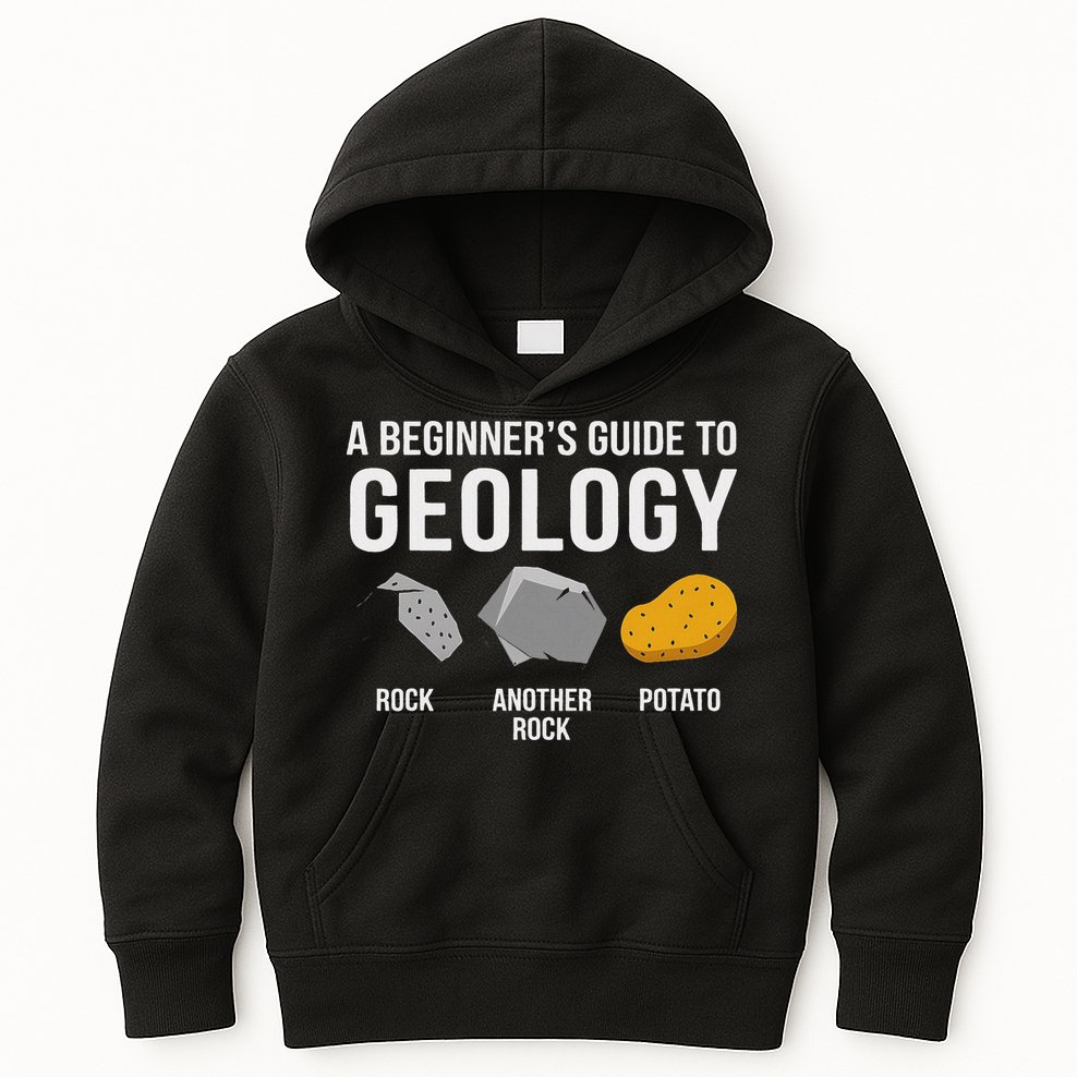 Geology BeginnerS Guide Funny Potato Rock Collector Kids Hoodie