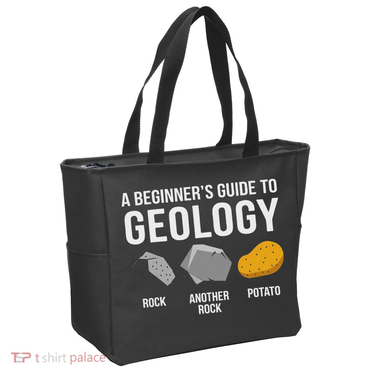 Geology BeginnerS Guide Funny Potato Rock Collector Zip Tote Bag