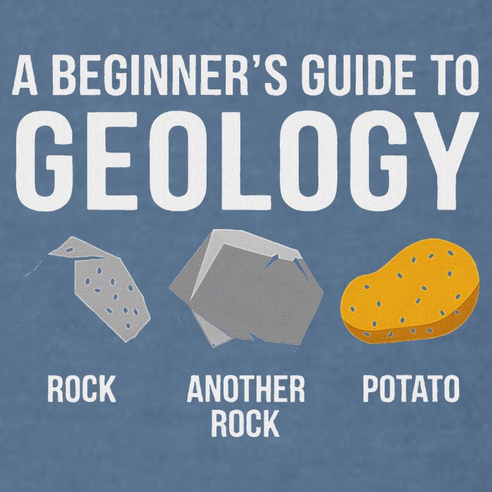 Geology BeginnerS Guide Funny Potato Rock Collector Garment-Dyed Sweatshirt