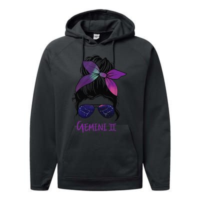 Gemini Birthday Gemini woman Zodiac Constellation Performance Fleece Hoodie