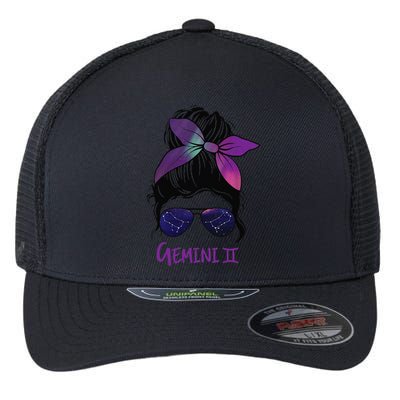 Gemini Birthday Gemini woman Zodiac Constellation Flexfit Unipanel Trucker Cap