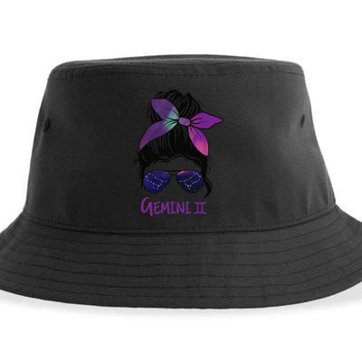 Gemini Birthday Gemini woman Zodiac Constellation Sustainable Bucket Hat