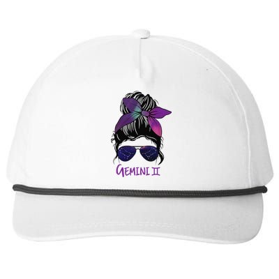 Gemini Birthday Gemini woman Zodiac Constellation Snapback Five-Panel Rope Hat