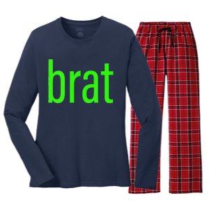 Green Brat Women's Long Sleeve Flannel Pajama Set 