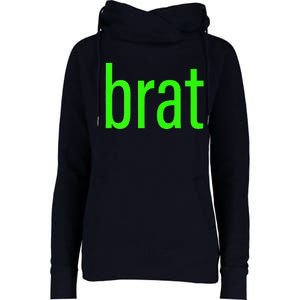 Green Brat Womens Funnel Neck Pullover Hood